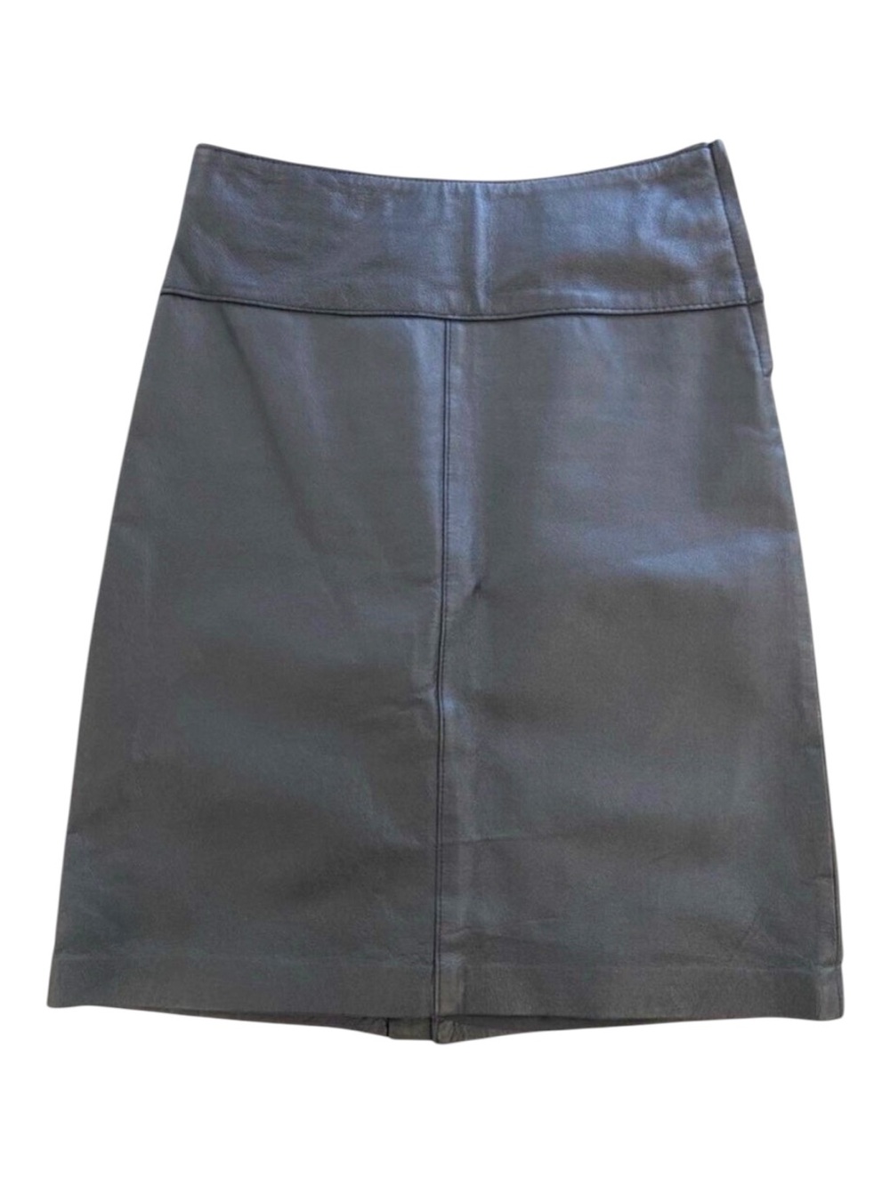 Le Château genuine leather pencil skirt size small 00 timeless large waistband